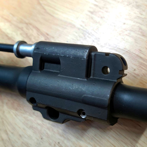 An example of a HK 416 vented gas block for 14.5” barrels.